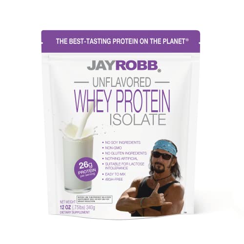 Jay Robb Whey Protein (Unflavored, 12 oz)