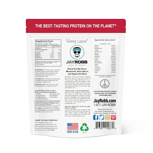 Jay Robb Whey Protein (Strawberry, 5 Pound (80 oz))