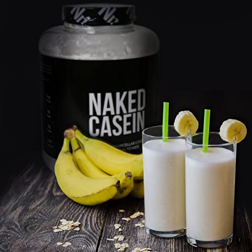 NAKED nutrition Naked Casein - 5Lb Micellar Casein Protein Powder - Bulk, GMO-Free, Gluten Free, Soy Free, Preservative Free - Stimulate Muscle Growth - Enhance Recovery - 76 Servings