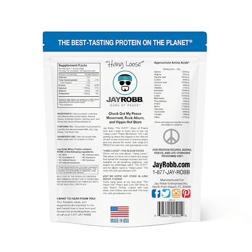 Jay Robb Whey Protein (Vanilla, 5 Pound (80 oz))