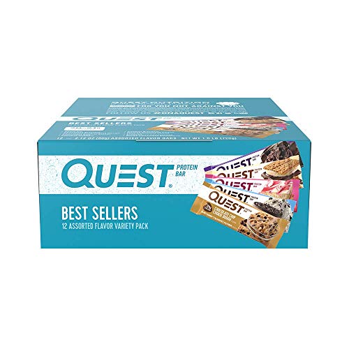 Quest Nutrition Protein Bar, Variety Pack, High Protein, Low Carb, Gluten Free, 12 Count