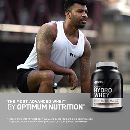 Optimum Nutrition Platinum Hydrowhey Protein Powder, 100% Hydrolyzed Whey Protein Isolate Powder, Flavor: Turbo Chocolate, 3.5 Pounds