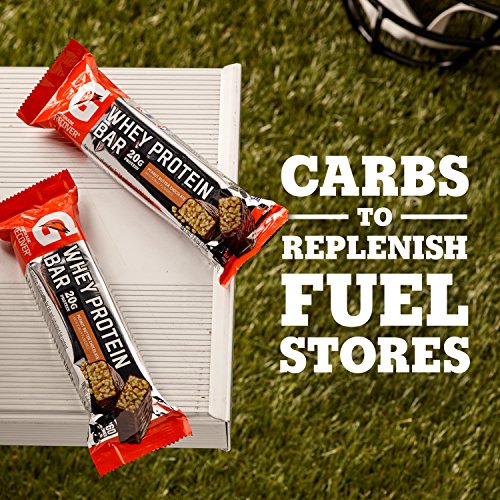 Gatorade Whey Protein Recover Bars, Peanut Butter Chocolate, 2.8 ounce bars (Pack of 12)