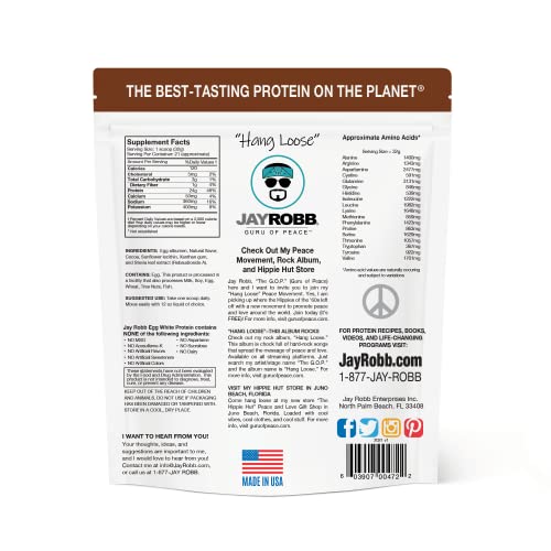 Jay Robb Chocolate Protein Powder, Vegetarian, Keto, Gluten-Free