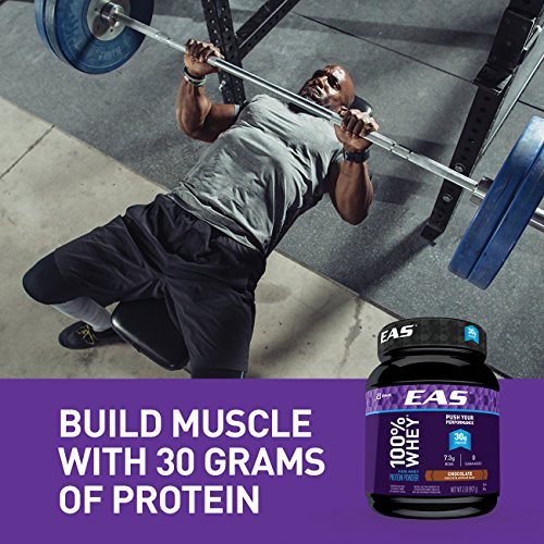 EAS 100% Pure Whey Protein Powder, Chocolate, 2 lb (Packaging May Vary)