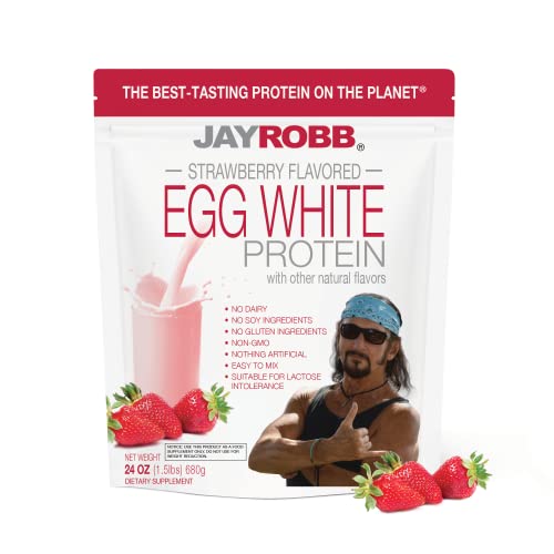 Jay Robb Strawberry Egg White Protein Powder (24 oz)