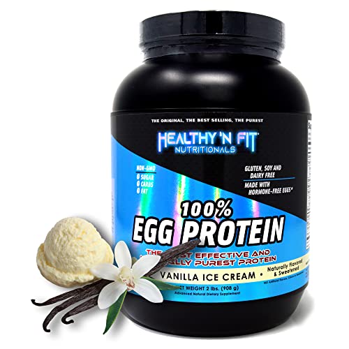 100% Egg Protein- Vanilla Ice Cream: Pure, Naturally Sweetened
