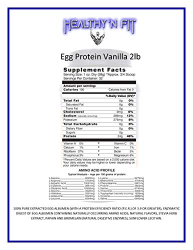 100% Egg Protein- Vanilla Ice Cream: Pure, Naturally Sweetened
