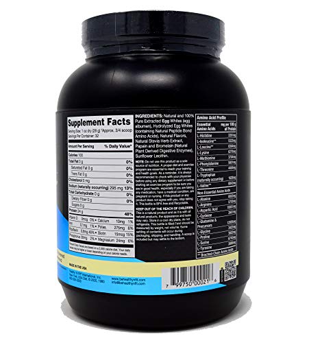 100% Egg Protein- Vanilla Ice Cream: Pure, Naturally Sweetened