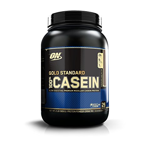 Optimum Nutrition Gold Standard 100% Casein Protein Powder, Chocolate Cake Batter, 2 Pound