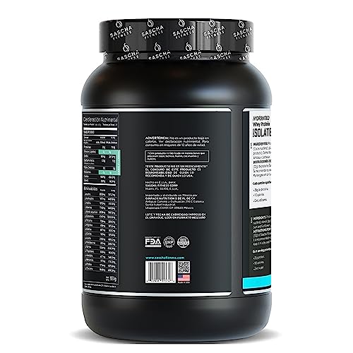 SASCHA FITNESS Hydrolyzed Whey Protein Isolate,100% Grass-Fed (2 Pounds, Coconut)