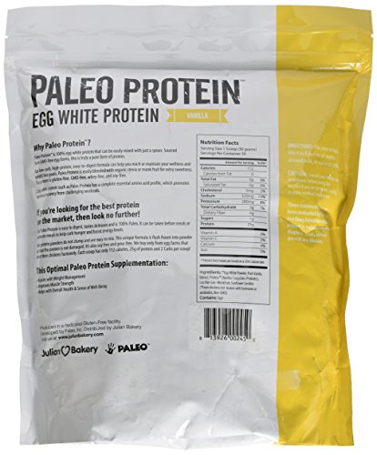 Paleo Protein Powder Vanilla (Egg Whites) (2lbs) (Soy Free) w/Monk Fruit