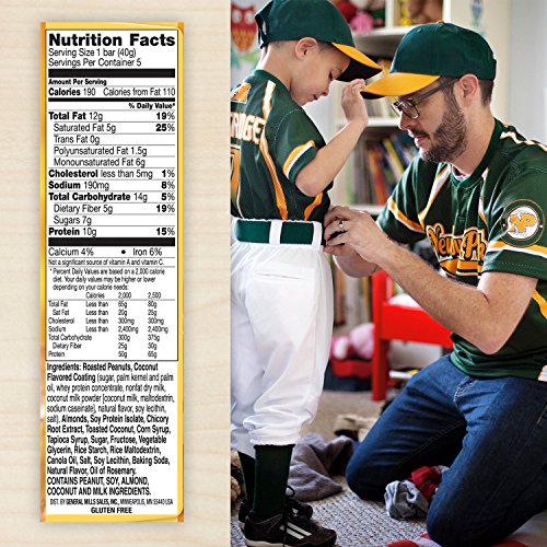 Nature Valley Chewy Granola Bar, Protein, Coconut Almond, 1.42 oz, 5 ct (Pack of 6)