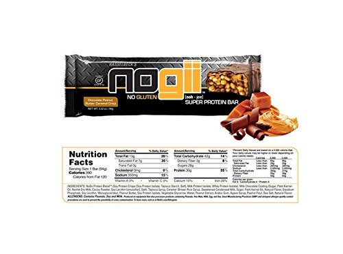 NoGii Super Protein Bars, Chocolate PB & Caramel Crisp (12 pack)