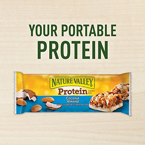 Nature Valley Chewy Granola Bar, Protein, Coconut Almond, 1.42 oz, 5 ct (Pack of 6)
