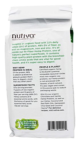 Nutiva Hemp Protein Hi Fiber