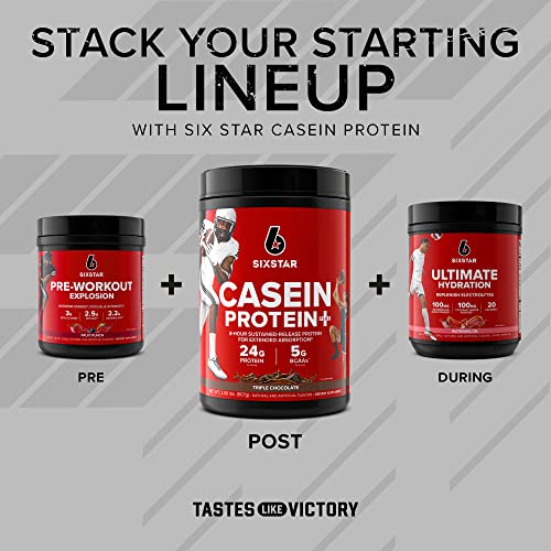 Six Star Casein Protein Drink, Chocolate, 2 Pound, 32 Ounce