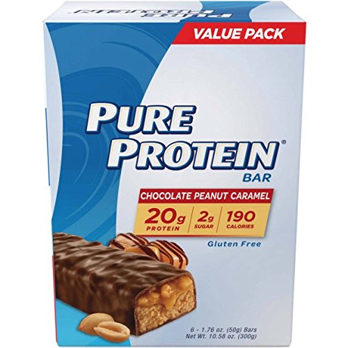 Pure Protein High Protein Bars, Triple Layer Chocolate Peanut Caramel, 1.76 Ounce, 6 Count