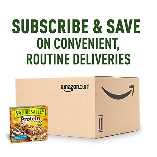 Nature Valley Chewy Granola Bar, Protein, Coconut Almond, 1.42 oz, 5 ct (Pack of 6)