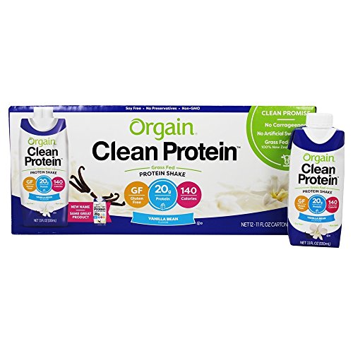 Orgain Grass Fed Protein Shakes, 2 Flavors, 11 Ounce, 12 Count