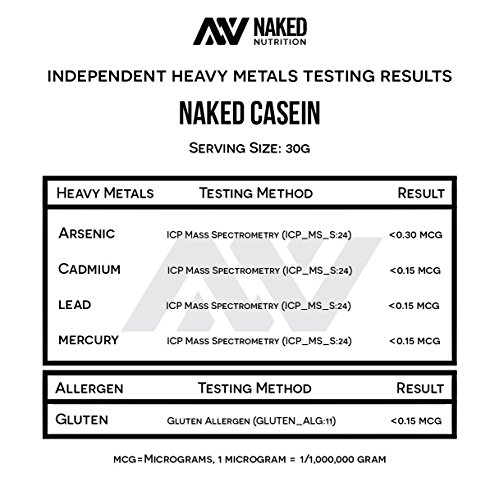 NAKED nutrition Naked Casein - 1Lb Micellar Casein Protein - Bulk, GMO-Free, Gluten Free, Soy Free, Preservative Free - Stimulate Muscle Growth - Enhance Recovery - 15 Servings