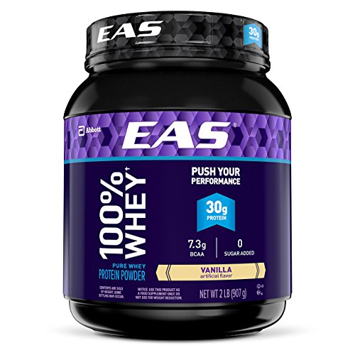 EAS 100% Pure Whey Protein Powder, Vanilla, 2 lb (Packaging May Vary)