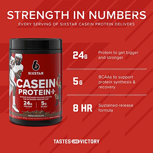 Six Star Casein Protein Drink, Chocolate, 2 Pound, 32 Ounce