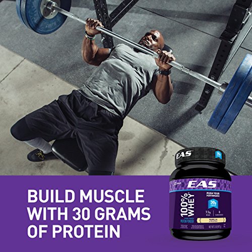 EAS 100% Pure Whey Protein Powder, Vanilla, 2 lb (Packaging May Vary)