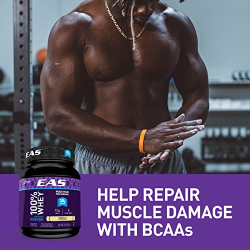 EAS 100% Pure Whey Protein Powder, Vanilla, 2 lb (Packaging May Vary)