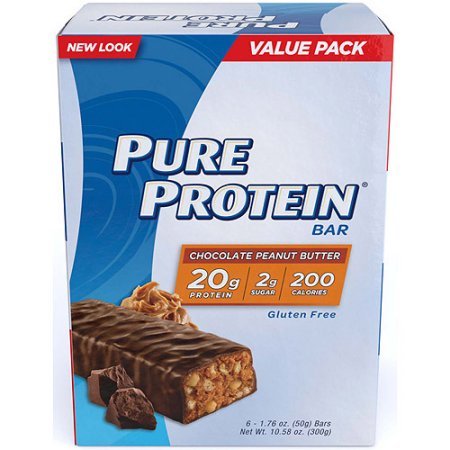 Pure Protein High Protein Bars, Chocolate Peanut Butter, 1.76 Ounce, 6 Count (Pack of 4)