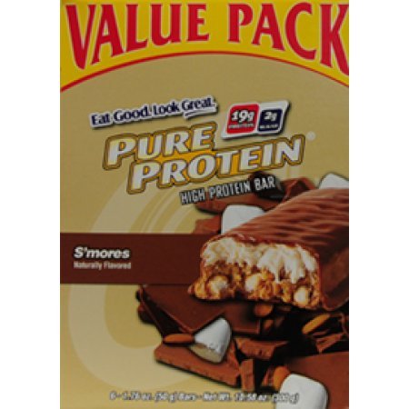 Pure Protein High Protein Bars, S'mores, 1.76 Ounce, 6 Count
