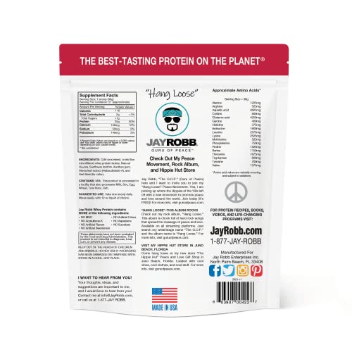 Jay Robb Whey Protein (Strawberry, 1.5 Pound)