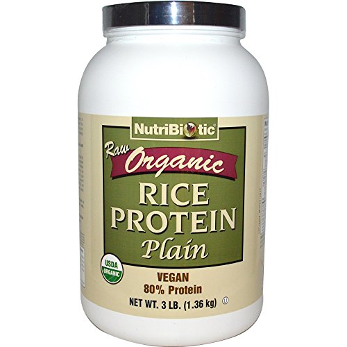 NutriBiotic, Raw Organic Rice Protein, Plain, 3 lbs (1.36 kg)