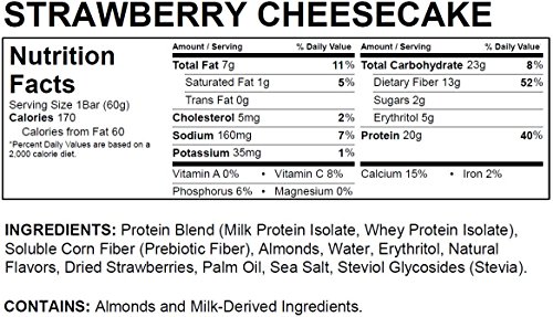 Quest Nutrition Protein Bar, Fruit Lovers Variety Pack, 5 Flavors, 20-21g Protein, 4-7g Net Carbs, 170-200 Cals, High Protein Bars, Low Carb Bars, Gluten Free, Soy Free, 2.1 oz Bar, 12 Count