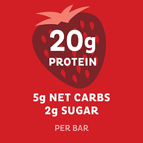 Quest Nutrition Strawberry Cheesecake Protein Bar, High Protein, Low Carb, Gluten Free, Keto Friendly, 12 Count