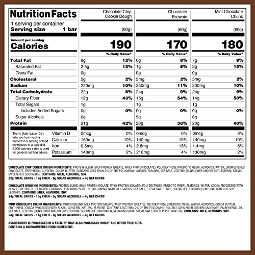 Quest Nutrition- High Protein, Low Carb, Gluten Free, Keto Friendly, Chocolate Lovers Variety Pack, 12 Count