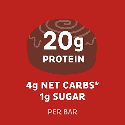 Quest Nutrition Cinnamon Roll Protein Bar, High Protein, Low Carb, Gluten Free, Keto Friendly, 12 Count