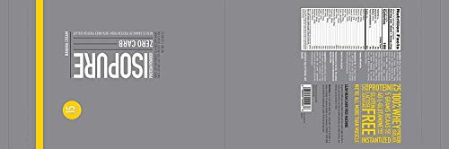 Isopure Zero Carb, Vitamin C and Zinc for Immune Support, 25g Protein, Keto Friendly Protein Powder, 100% Whey Protein Isolate, Flavor: Banana Cream, 1 Pound (Packaging May Vary)