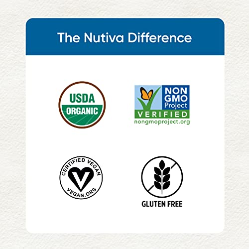 Nutiva Organic Cold-Pressed Hemp Seed Protein Powder, Vanilla, 16 Ounce