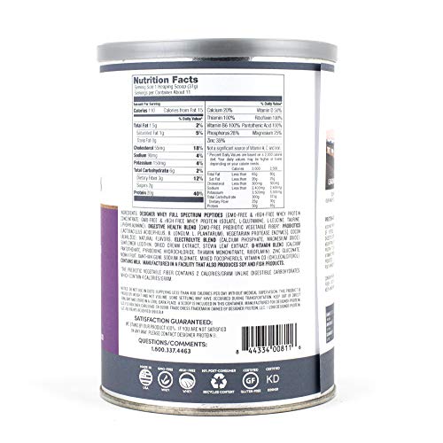 Double Chocolate Designer Whey Protein Powder, 12 oz