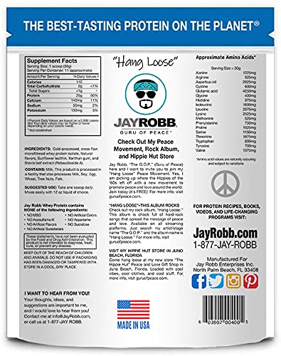 Jay Robb, Whey Protein Vanilla, 30 Gram, 12 Pack