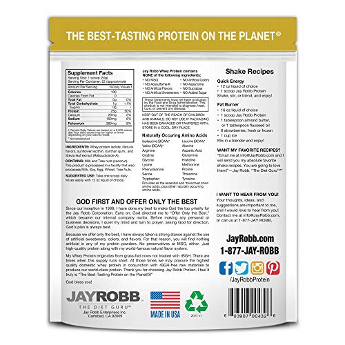 Jay Robb Whey Protein Pina Colada - 24 oz