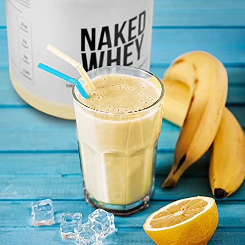 NAKED nutrition Naked Whey Vanilla Protein - All Natural Grass Fed Whey Protein Powder + Vanilla + Coconut Sugar- 5Lb Bulk, GMO-Free, Soy Free, Gluten Free. Aid Muscle Recovery - 61 Servings
