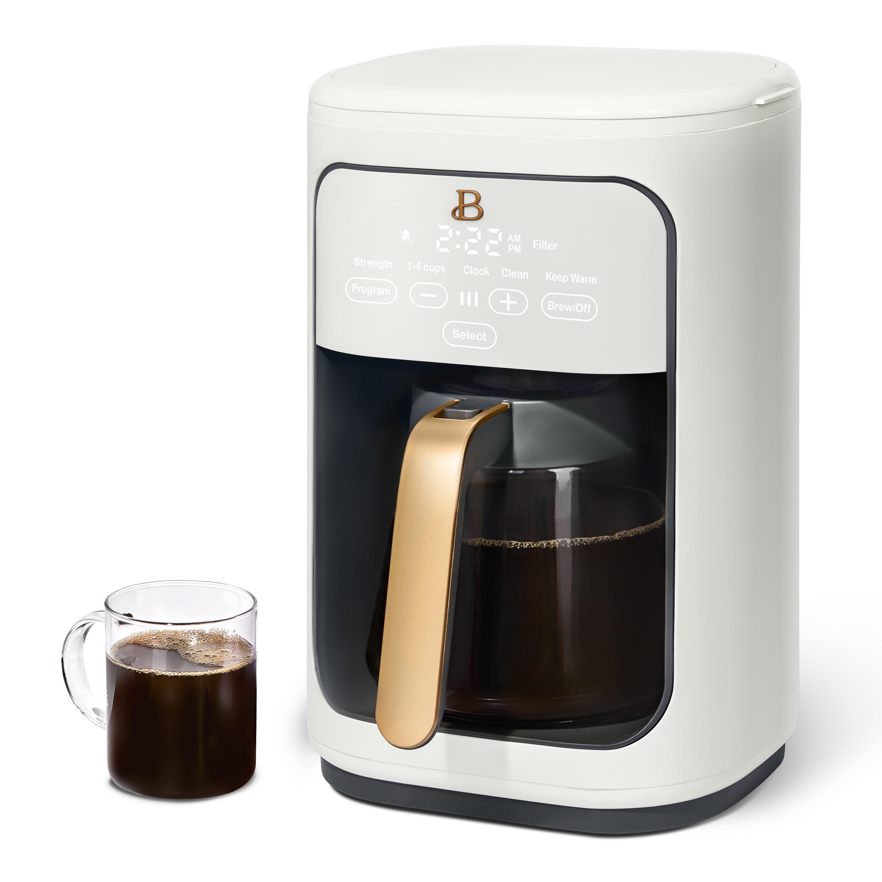 Drew Barrymore 14-Cup White Touch Coffee Maker