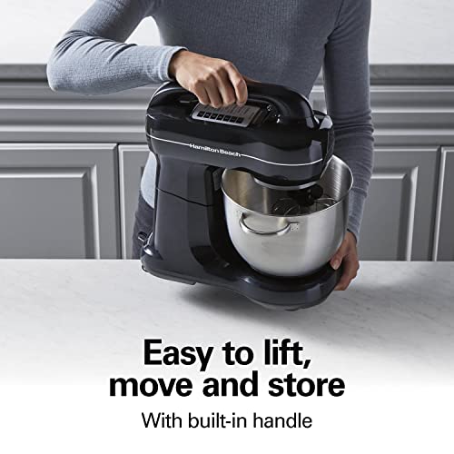 Hamilton Beach 4-Quart Electric Stand Mixer, Black