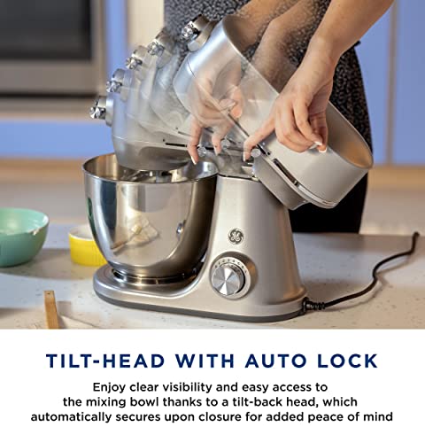 GE 7-Speed Tilt-Head Stand Mixer with Accessories
