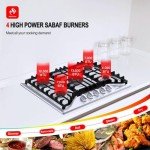 5 Burner Gas Cooktop with Reversible Griddle