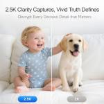 CINMOORE 2.5K Pet Camera with Two-Way Talk