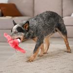 goDog Plush Lobster Squeaky Toy for Dogs