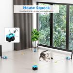 Interactive Cat Toy with Remote Control and Feathers